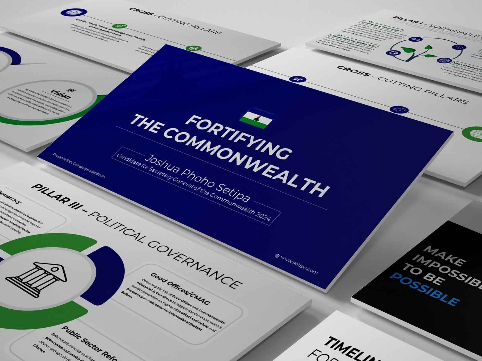 Joshua Phoho Setipa — Campaign manifesto presentation